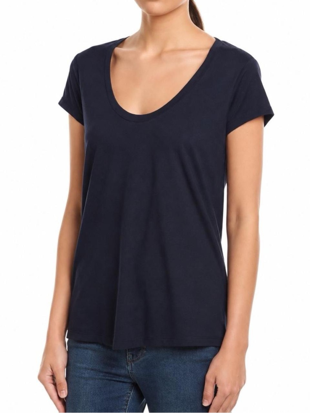 James Perse Navy Cotton T-Shirt